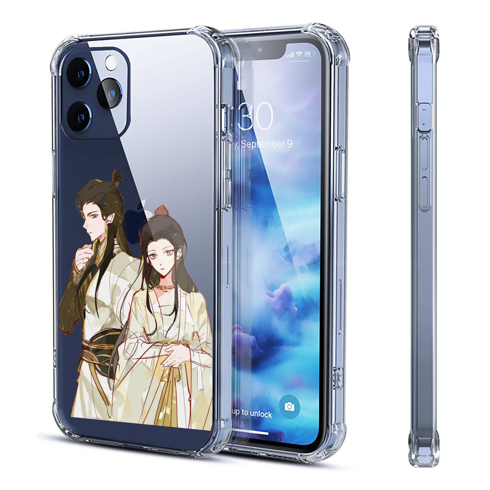 （画像用） Ne Zha 2 ナタ 魔童の大暴れ 【iPhone 12シリーズ対応】透明スマホケース（クリアソフトケース）